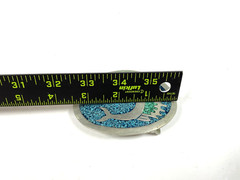 Vintage Belt Buckle Featuring A Marlin Design With Turquoise Mosaic Mexico