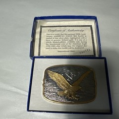 American Eagle 200th Anniversary Silver Plated / 24-Karat Gold IMM New Boxed B1