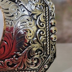 Saint jude San Judas Western belt Buckle Gold Silver Heavy With Star Zinc Alloy