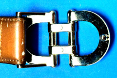 Silver Tone Metallic Double D-ring Belt Buckle ONLY for Men&rsquo;s Belt