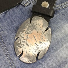 Oval Belt Buckle with Break Edges – Heavy Duty Urban Look Sport Design