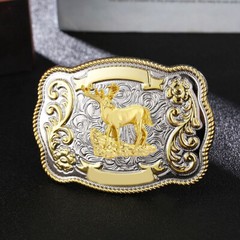 American Men Metal Fashion New Big Cowboy Western Shine Belt Buckle US