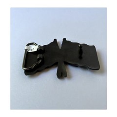 Racing Flags Black And White Checkered Racing Flag Belt Buckle