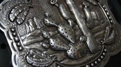 Blazin Roxx Western Belt Buckle Cactus Feathers 37597