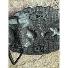 Vintage Harley Davidson Belt Buckle Raintree Dual Eagle HD Biker USA Made Pewter