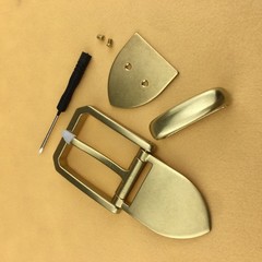 40mm Brass Tail Clasp Buckle European American Style Handmade Leather Belt DIY