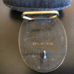Vintage 1986 Belt Buckle Herschel Corporation 100 Year Agriculture Farming BRASS