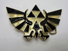 The Legend of Zelda Iconic Golden Hylian Crest 2008 Nintendo Belt Buckle
