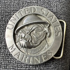 Buckles of America – United States Marines Bulldog First to Fight Belt Buckle