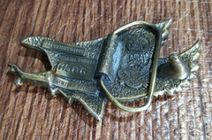 Flying Eagle Metal Belt Buckle 506 The Great American Co Chicago USA