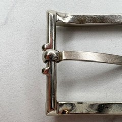 Silver Tone Simple Basic Belt Buckle
