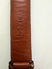 Ralph Lauren Genuine American Alligator Belt w/Sterling Buckle Made in Italy
