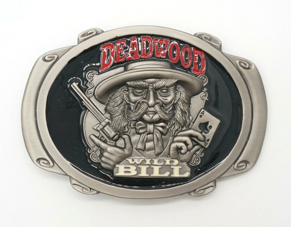 Deadwood Wild Bill Hickok Belt Buckle | American Western Silver Vintage Buckle