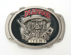 Deadwood Wild Bill Hickok Belt Buckle | American Western Silver Vintage Buckle