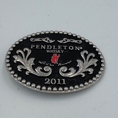 Montana Silversmiths Pendleton Whisky 2011 Let&rsquo;er Buck Western Belt Buckle