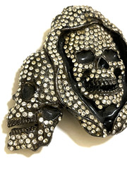 RT Signed Skull Rhinestones Pirate Costume Party Buckle Men&rsquo;s Fashion
