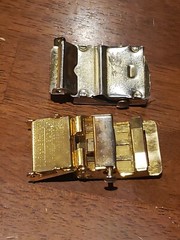 Belt Buckle Lot Asian Styled Brass Buckle & Silver Military Style