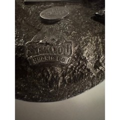 Vintage Monster Truck 4×4 Off Road SUV Belt Buckle Silver Tone 3D Relief 1988