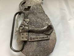 Unique Brain Grenade Belt Buckle By Mobtown Silver Tone Cobra Dice