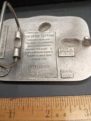 Yellowstone National Park 125th Anniversary Ltd. Edition Hamilton Stores Pewter