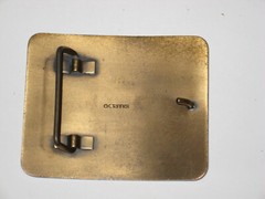 O Tanner Solid Brass Men&rsquo;s Belt Buckle Bell Telephone Snow Shoes