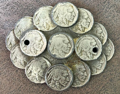 Indian Nickel Coin Antique Metal Belt Buckle Single Tongue Fits 1.5&Prime;