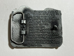Civil War 1861-1865 Pewter Metal Belt Buckle Century Made in Canada, Used