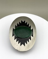 Southwestern Green Malachite Look Belt Buckle Arroyo Grande 1993