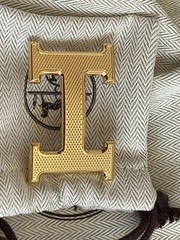 Size 95 NEW HERMÈS H Guillochee Buckle Reversible Noir/Gold Leather Strap 32mm