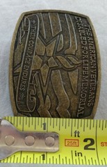 AMERICAN VETERANS DISABLED FOR LIFE MEMORIAL COURAGE 2007 SPONSOR BELT BUCKLE