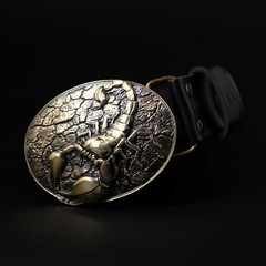 Scorpion belt buckle, Scorpion solid brass belt buckle for casual belt