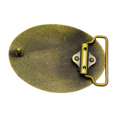Men Women Gold Metal Belt Buckle Deer Nature Hunter Western Fashion Oval Unisex