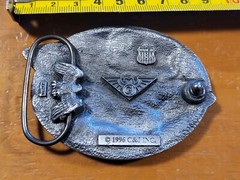 Vtg Rock N Roll Belt Buckle 1996 Made In USA C&J Inc.