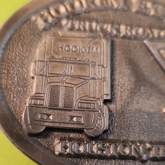 Stotts & Co. Hookem Events Truck Rodeo Houston TX 1994 Oval Belt Buckle