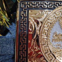 Centenario Cowboy Belt Buckle Western Rodeo Silver Rosetone Coin Rectangle
