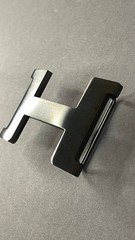 Glossy Black H Buckle 40mm 1.5` Black Hardware Belt Buckle