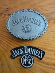 Jack Daniels Oval Bike Chain Belt Buckle Mens
