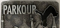Parkour Rectangular Pewter Metal Belt Buckle 3.5&Prime; X 2.5&Prime; Athletic Training