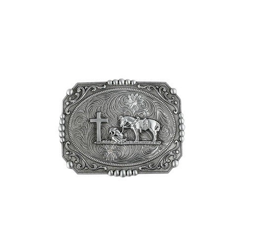 Belt Buckle Western Praying Cowboy Cross Horse Rodeo Men&rsquo;s Women&rsquo;s Unisex