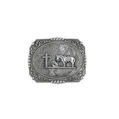Belt Buckle Western Praying Cowboy Cross Horse Rodeo Men&rsquo;s Women&rsquo;s Unisex