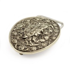 Cancer german silver belt buckle, Cancer Crab Horoscope Astrological Zodiac Sign