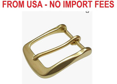 1 1/2&Prime; (38 mm) Heavy Duty Solid Brass Single Prong Belt Buckle For Leather Belt