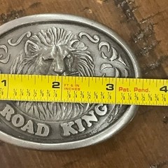Vintage Road King Lion Head 76 Truck Drivers Club Member Belt Buckle