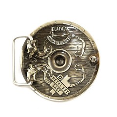 German silver belt buckle Viking Shield, warrior buckle, Scandinavian buckle
