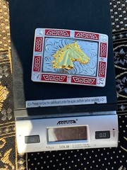 Western Buckle Gold Silver Red Horse Head Cowboy Buckle 2 » Hebilla Vaquero