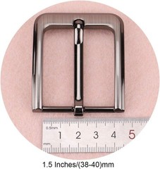 Versatile Grey Alloy Replacement Belt Buckle 38-40 mm, Stylish & Durable