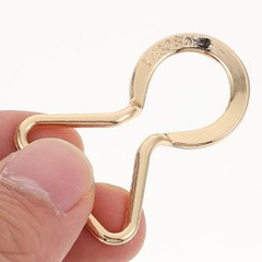 10 Pairs Durable Alloy Suspender Buckles Golden Decorative Coat Buckle Set