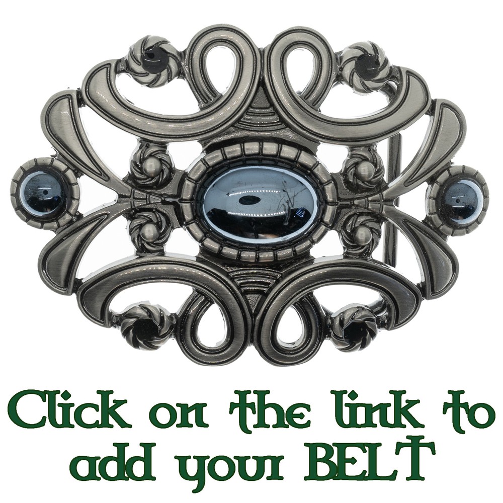 Gothic Onyx Black Belt Buckle Ladies Mens Gift Gaelic Celtic Norse Pewter