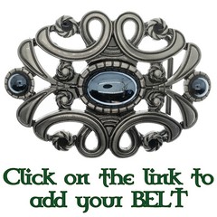 Gothic Onyx Black Belt Buckle Ladies Mens Gift Gaelic Celtic Norse Pewter