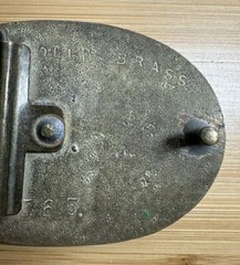 Locomotive 999 Solid Brass Belt Buckle Railroad Engine Train – Beautiful Patina